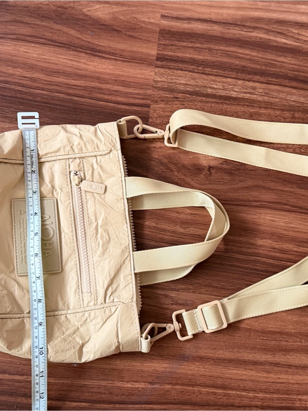 ALOHA Collection Mini Tote / Crossbody Bag — Sand Beige - Picture 4 of 5